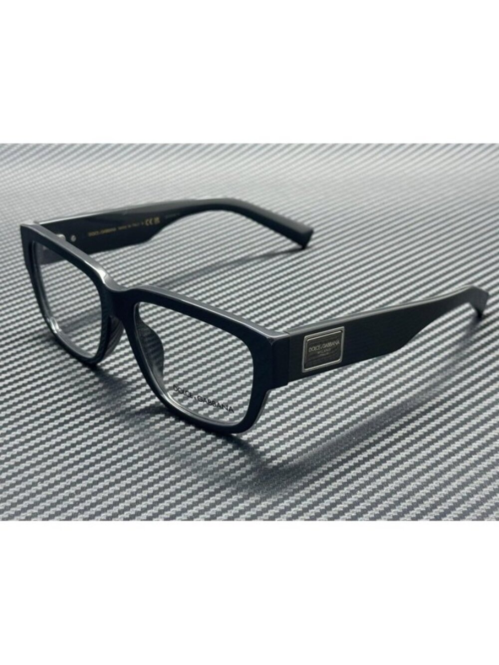 New Dolce & Gabbana Men Grey Eyeglasses 57-17-140